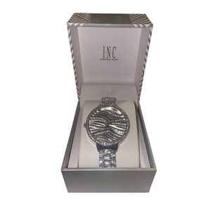 🆕 INC silver watch with crystal accents